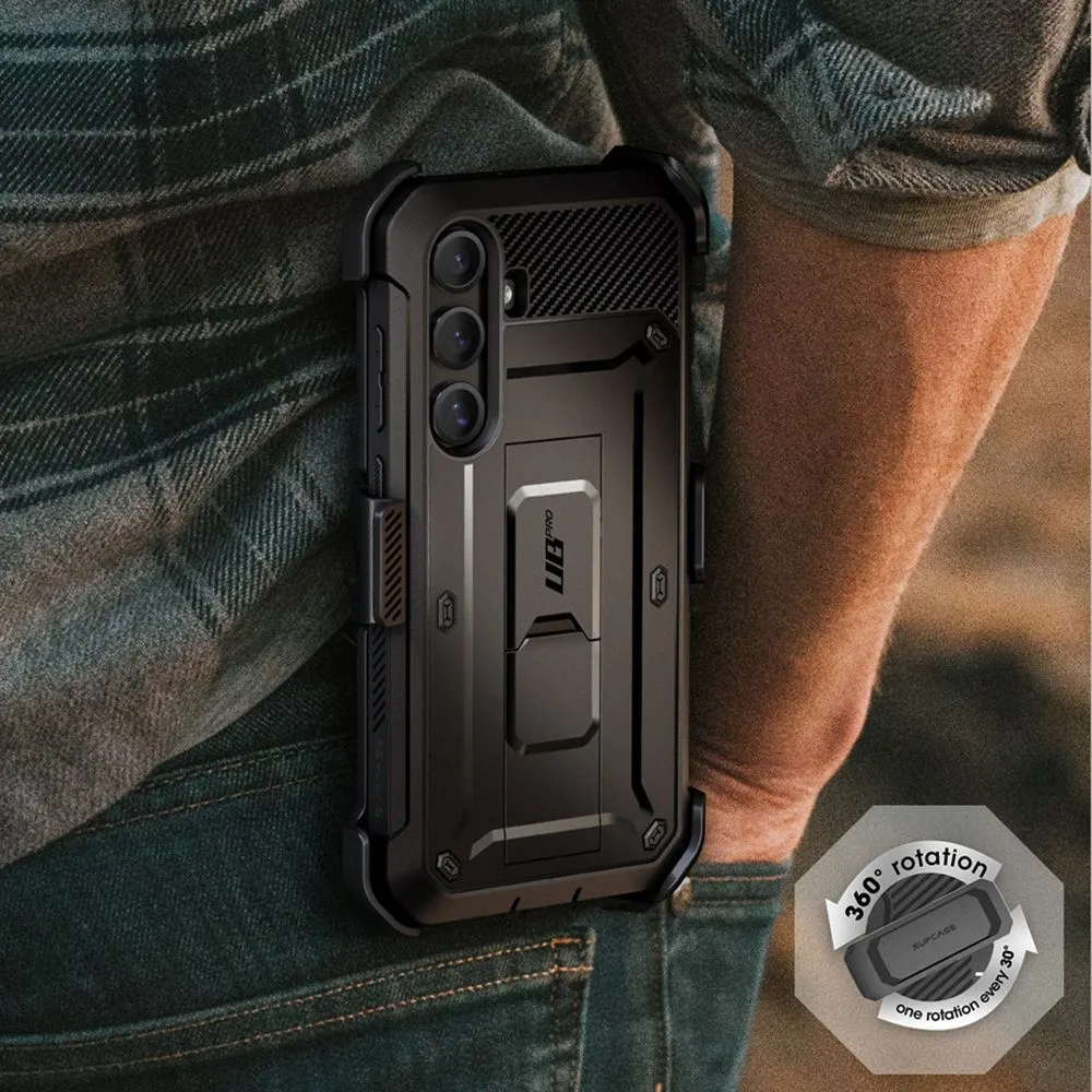 Samsung Galaxy S25 case black SUPCASE UNICORN BEETLE PRO 2-SET