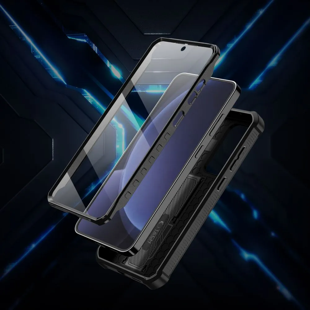 Samsung Galaxy S25 case black TECH-PROTECT KEVLAR CAM+