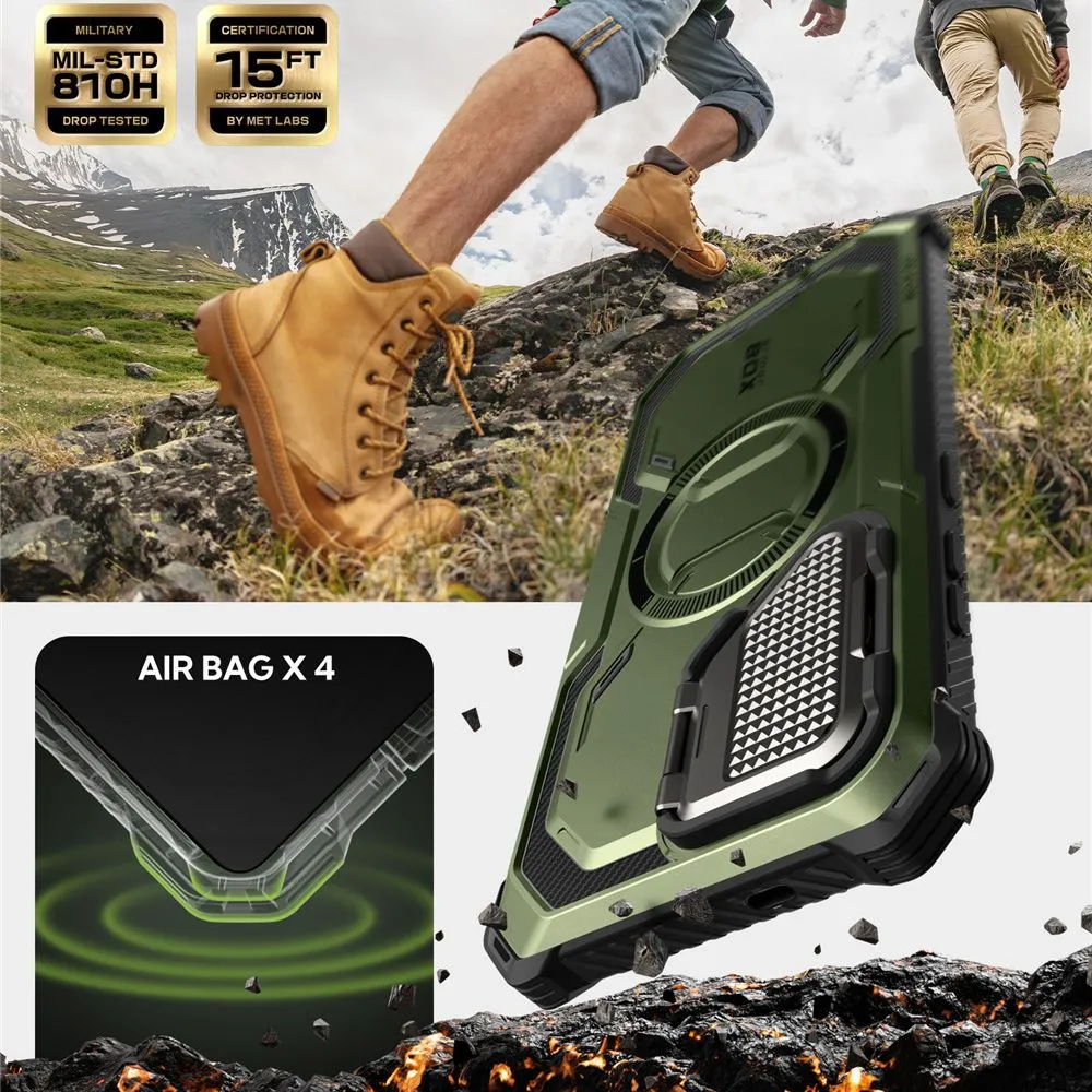 Samsung Galaxy S25 case green SUPCASE IBLSN ARMORBOX MAG MAGSAFE
