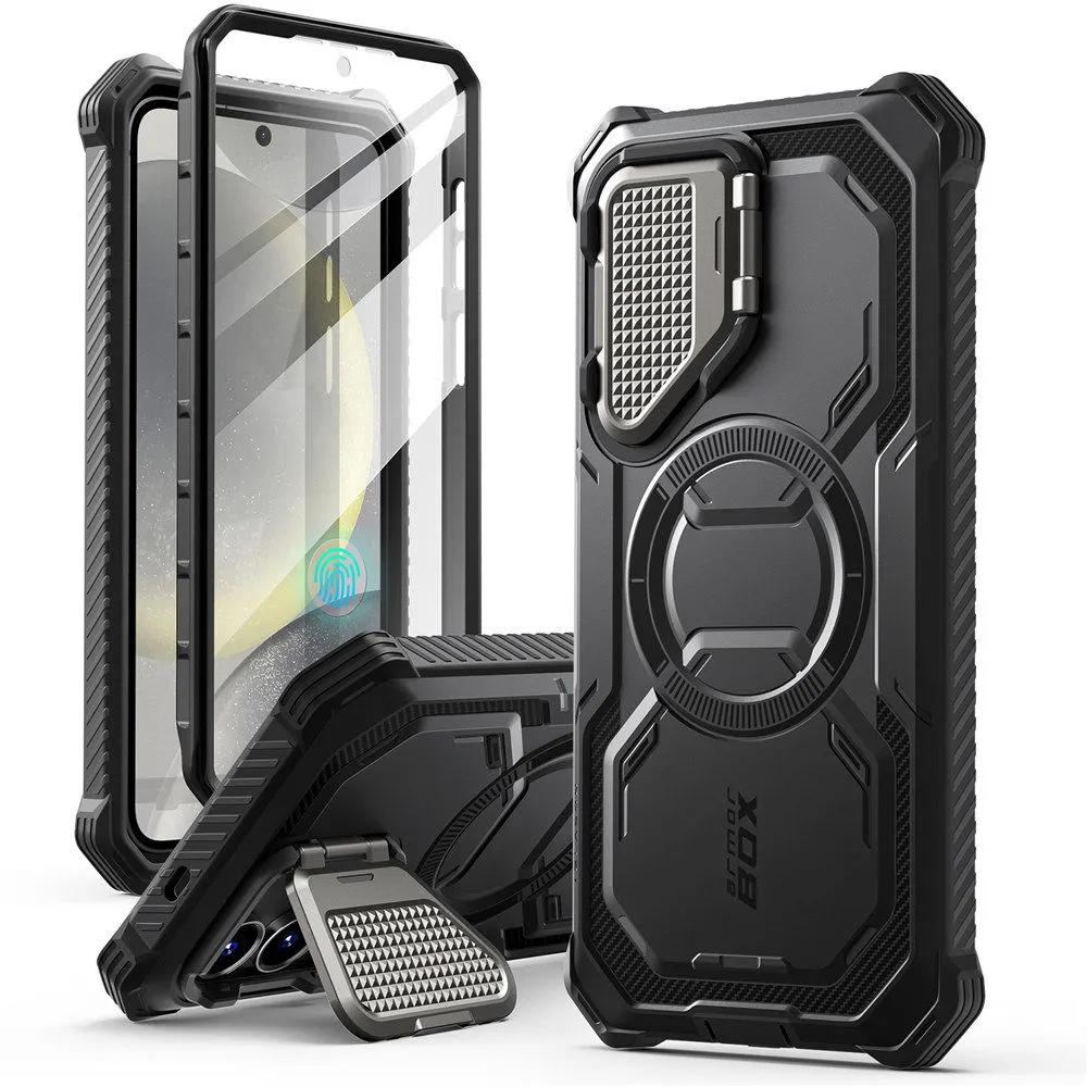 Samsung Galaxy S25 case black SUPCASE IBLSN ARMORBOX MAG MAGSAFE