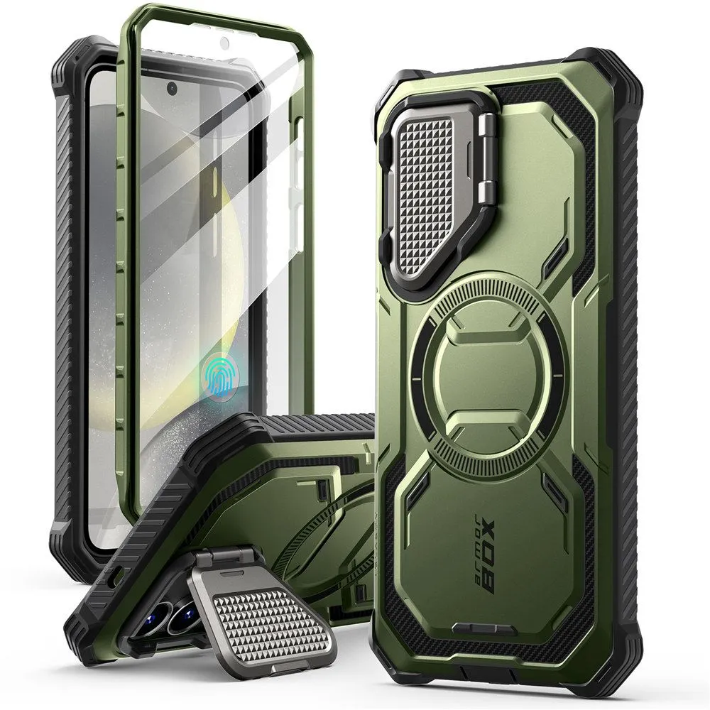 Samsung Galaxy S25 case green SUPCASE IBLSN ARMORBOX MAG MAGSAFE