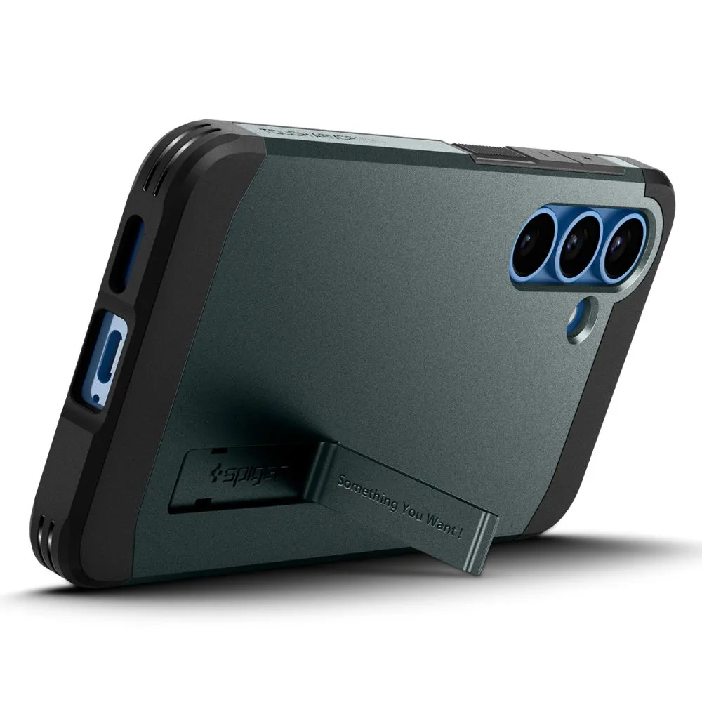 Samsung Galaxy S25 case green SPIGEN TOUGH ARMOR MAGSAFE