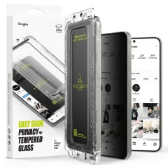 Galaxy S25 Tempered glass RINGKE EASY SLIDE PRIVACY 2-PACK Samsung Galaxy S25