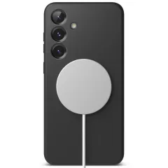 Samsung Galaxy S25 case black RINGKE SILICONE MAGNETIC MAGSAFE