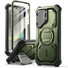 Samsung Galaxy S25 case green SUPCASE IBLSN ARMORBOX MAG MAGSAFE