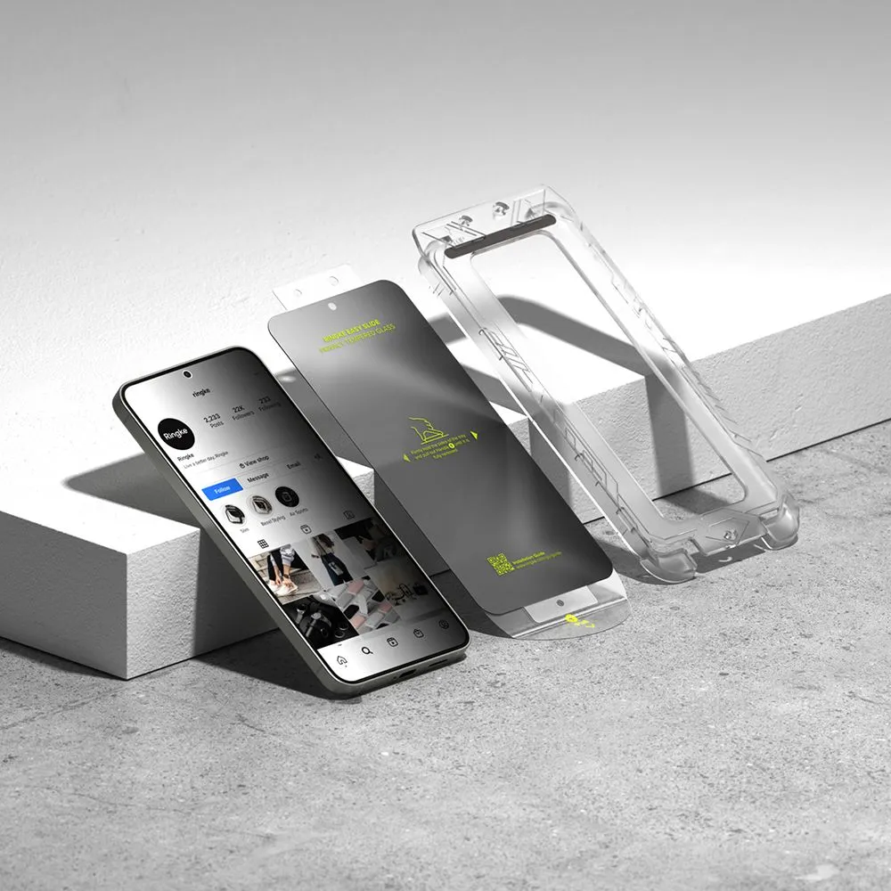 Samsung Galaxy S25 Plus защитное стекло  RINGKE EASY SLIDE PRIVACY 2-PACK