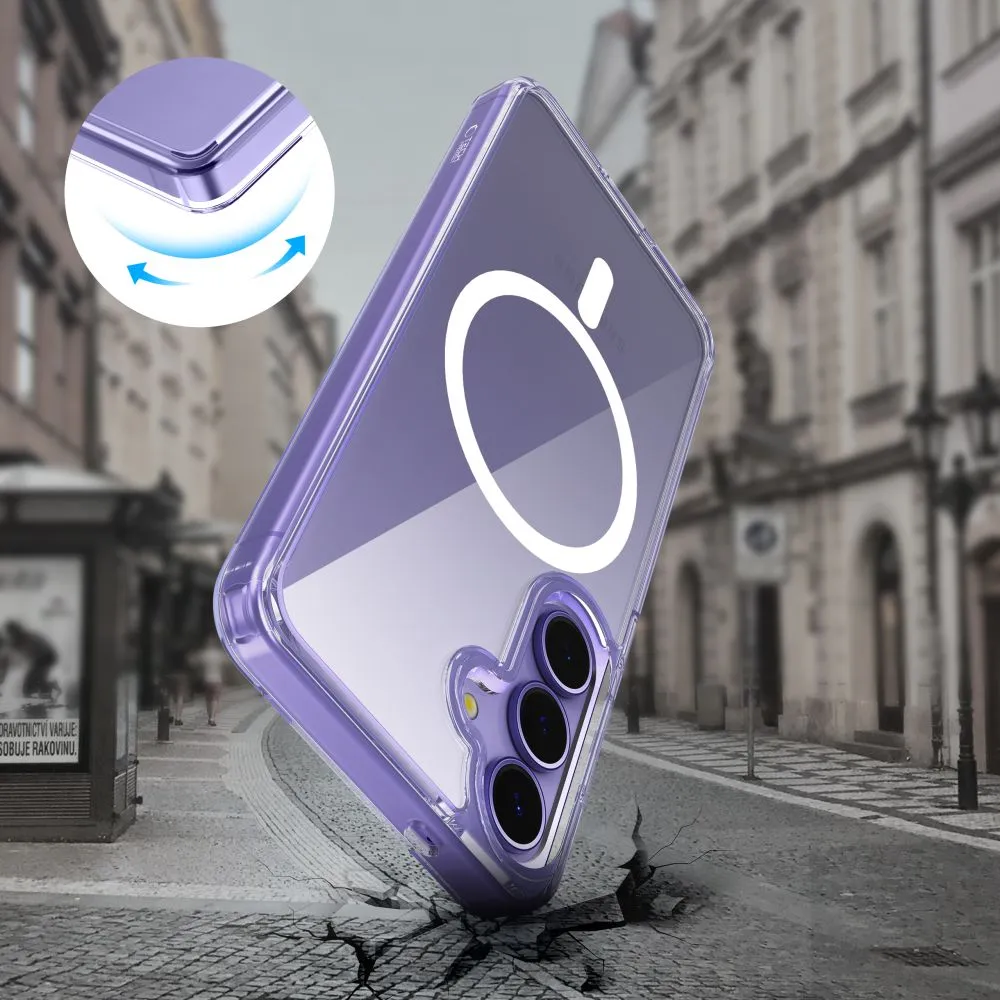Samsung Galaxy S25 Plus vāciņš caurspīdīgs TECH-PROTECT FLEXAIR HYBRID MAGSAFE