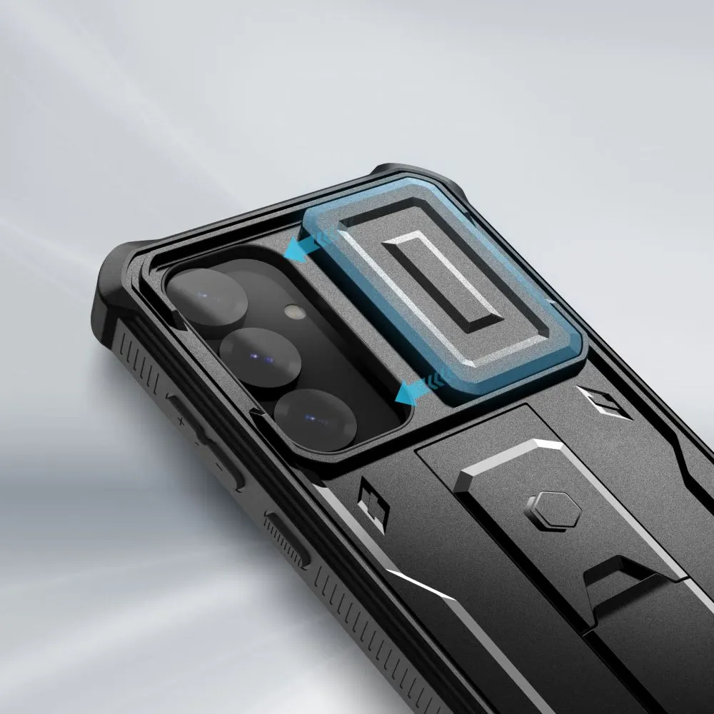 Samsung Galaxy S25 Plus vāciņš melns TECH-PROTECT KEVLAR CAM+