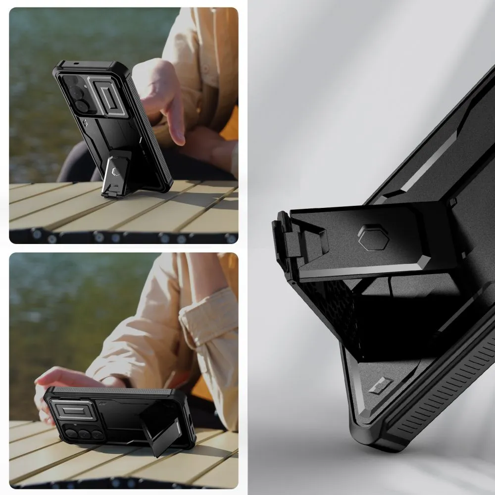 Samsung Galaxy S25 Plus vāciņš melns TECH-PROTECT KEVLAR CAM+