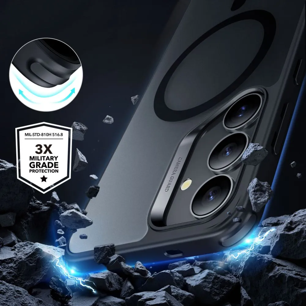 Samsung Galaxy S25 Plus suojakuori musta ESR CLASSIC HYBRID HALOLOCK MAGSAFE