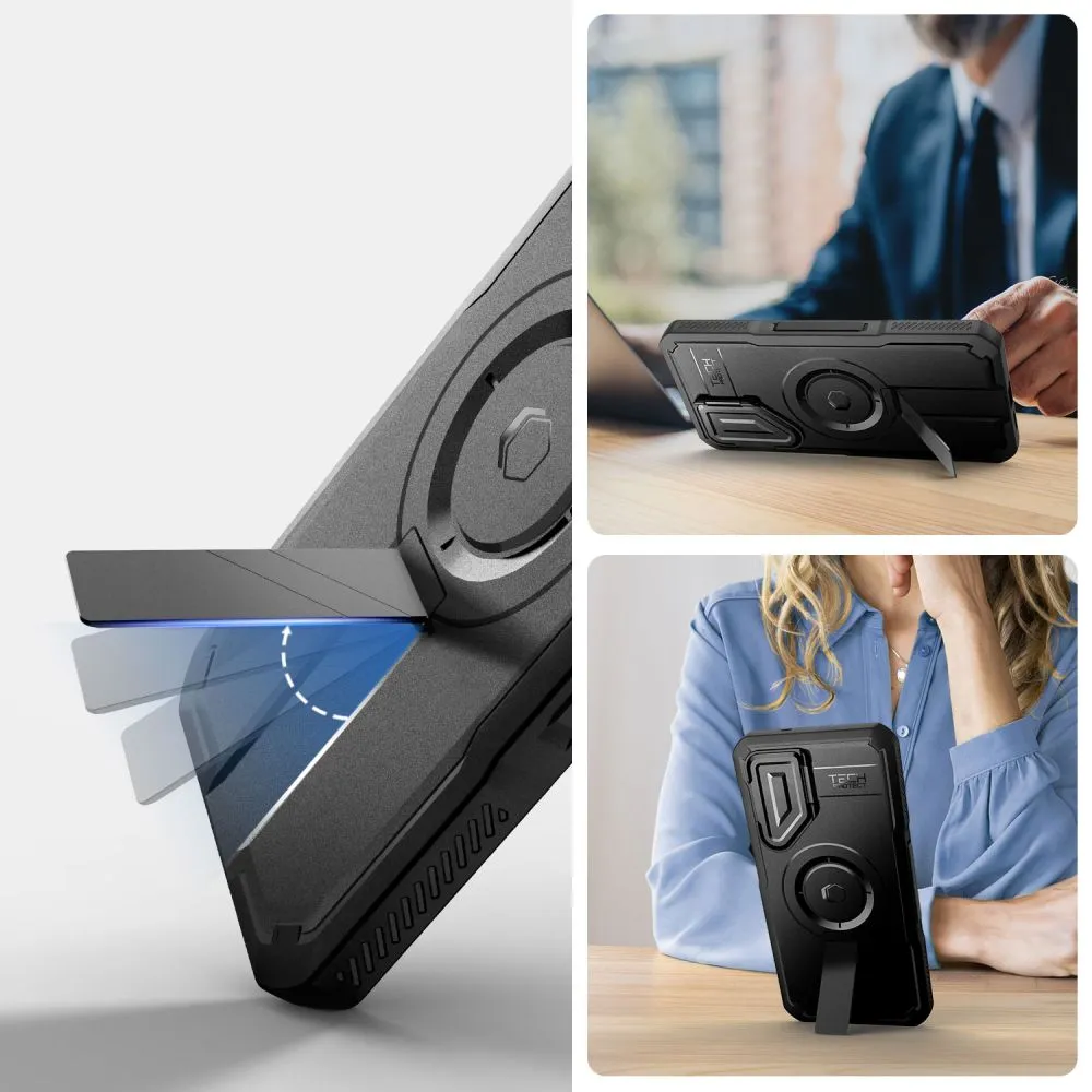 Samsung Galaxy S25 Plus vāciņš melns TECH-PROTECT KEVLAR MAGSAFE+