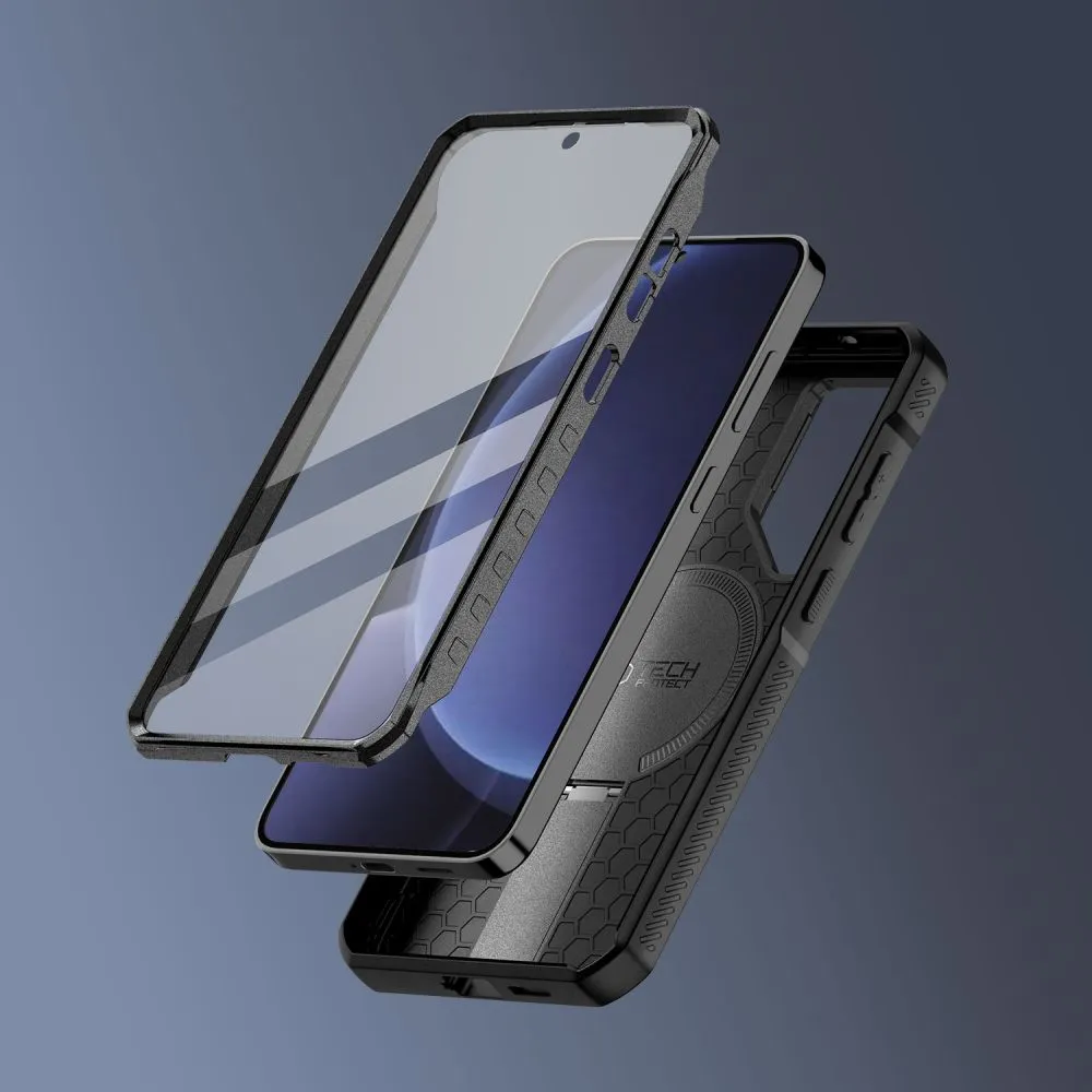 Samsung Galaxy S25 Plus vāciņš melns TECH-PROTECT KEVLAR MAGSAFE+