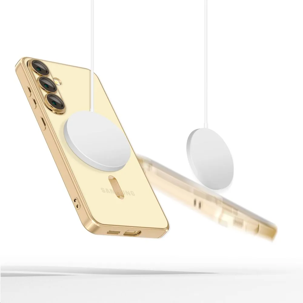 Samsung Galaxy S25 Plus vāciņš zeltīts TECH-PROTECT MAGFLEX MAGSAFE