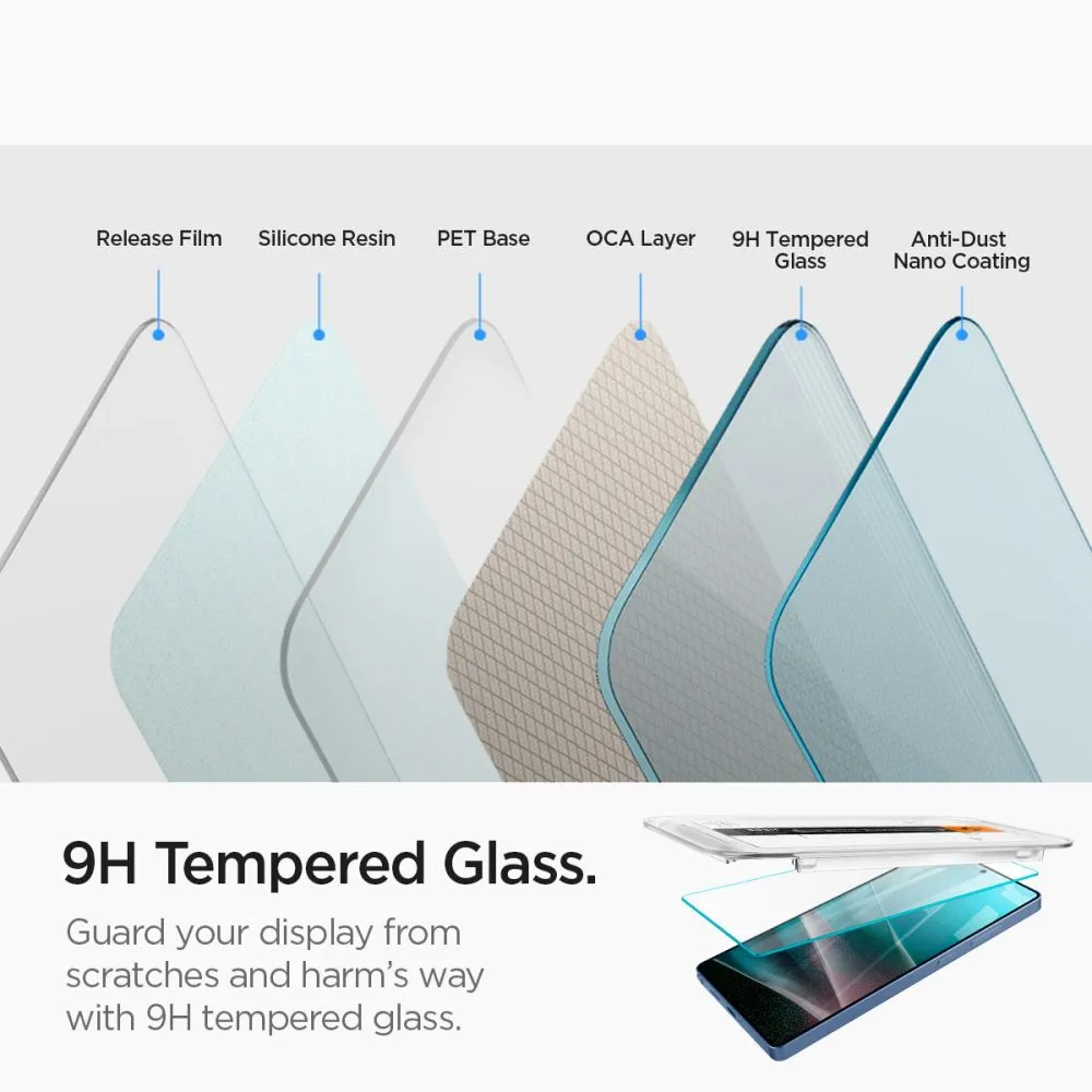 Samsung Galaxy S25 Ultra apsauginis stiklas  SPIGEN GLAS.TR ”EZ FIT” HD 2-PACK