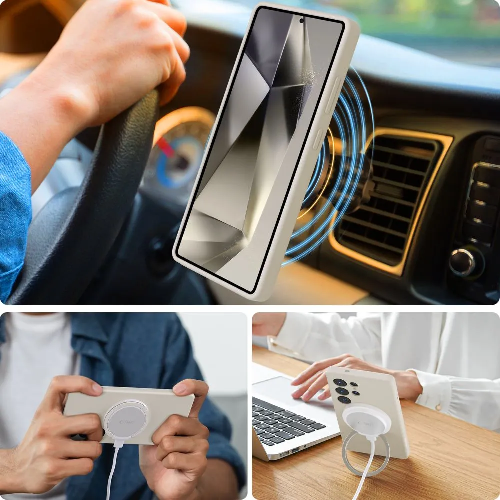 Samsung Galaxy S25 Ultra dėklas  TECH-PROTECT LIQUID SILICONE MAGSAFE