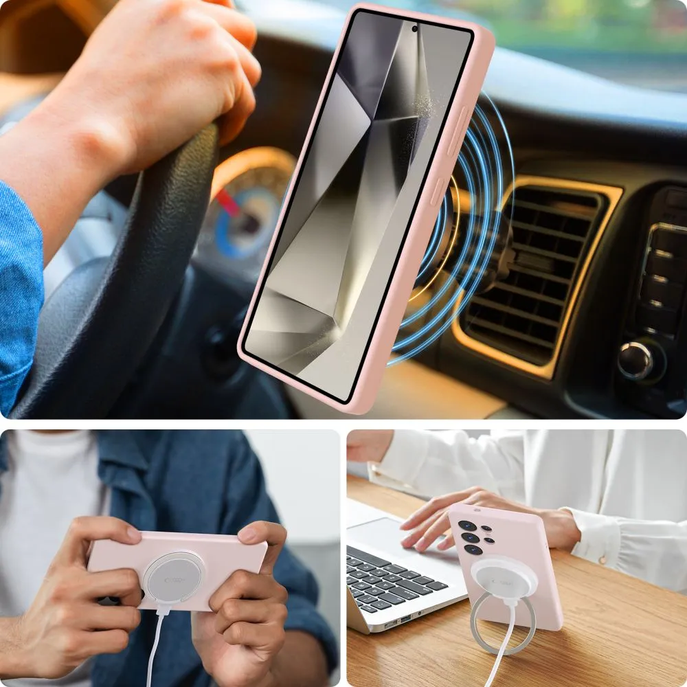 Samsung Galaxy S25 Ultra dėklas  TECH-PROTECT LIQUID SILICONE MAGSAFE