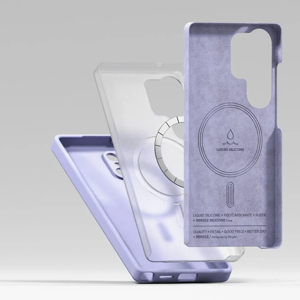 Samsung Galaxy S25 Ultra dėklas  RINGKE SILICONE MAGNETIC MAGSAFE