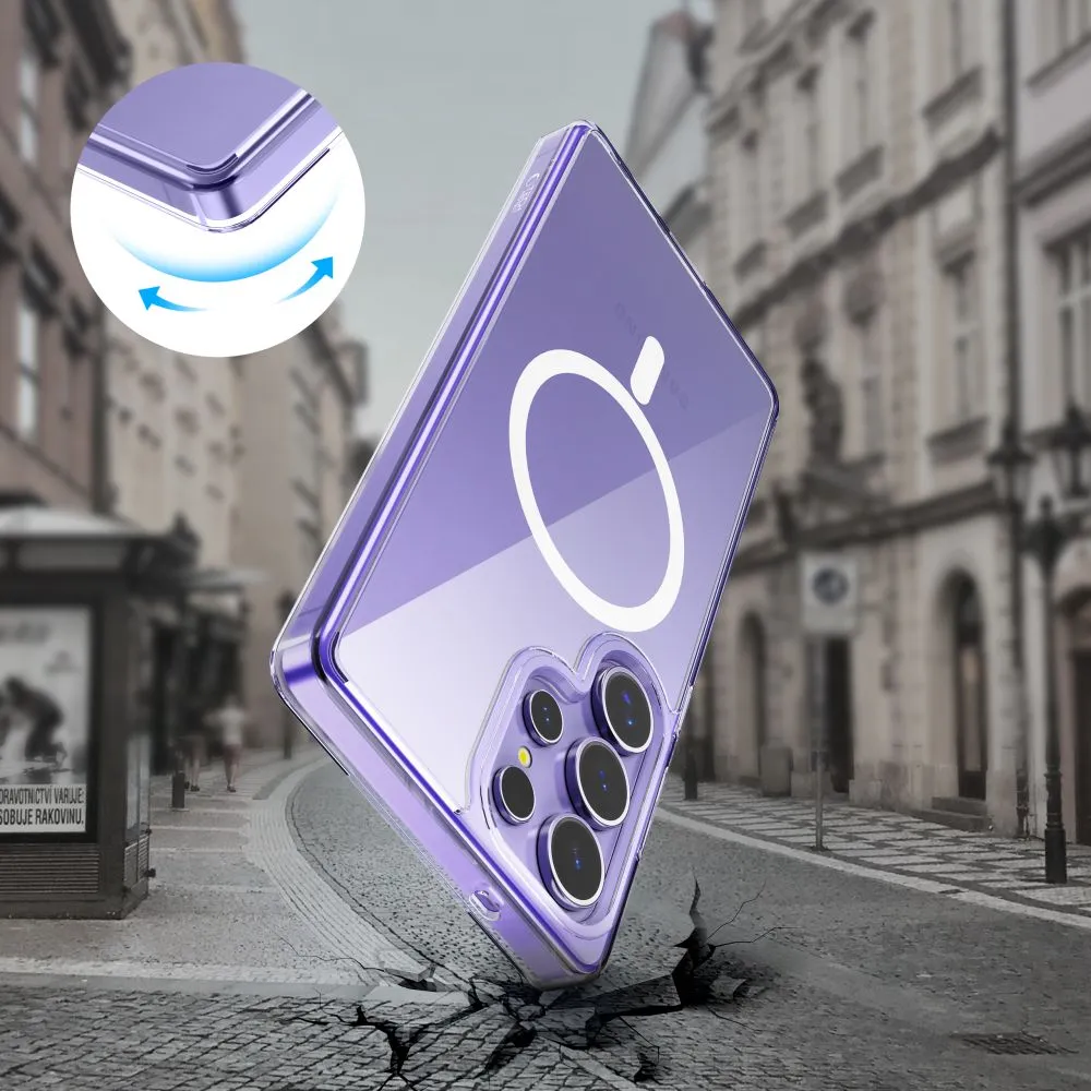 Samsung Galaxy S25 Ultra dėklas skaidrus TECH-PROTECT FLEXAIR HYBRID MAGSAFE