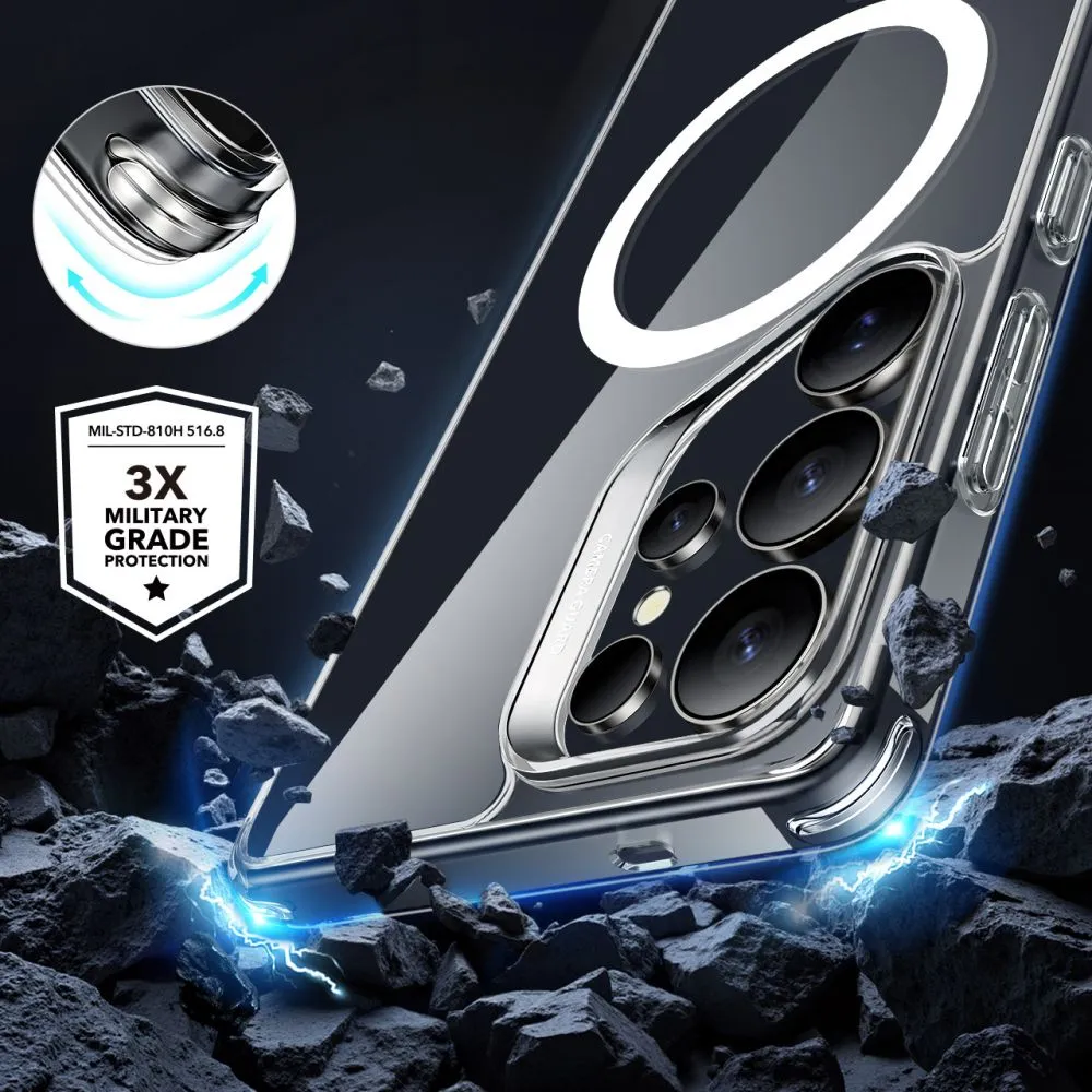 Samsung Galaxy S25 Ultra dėklas skaidrus ESR CLASSIC HYBRID HALOLOCK MAGSAFE