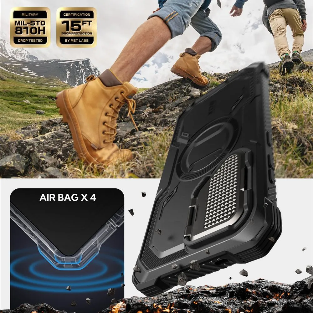 Samsung Galaxy S25 Ultra dėklas Juoda SUPCASE IBLSN ARMORBOX MAG MAGSAFE