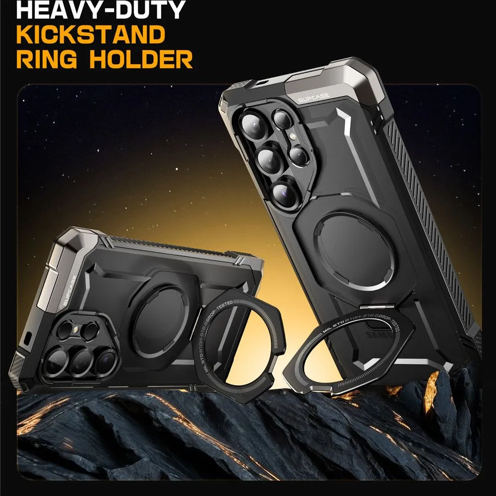 Samsung Galaxy S25 Ultra dėklas Juoda SUPCASE UB GRIP MAG MAGSAFE