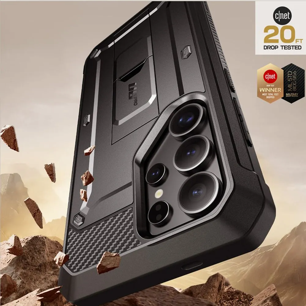 Samsung Galaxy S25 Ultra dėklas Juoda SUPCASE UNICORN BEETLE PRO 2-SET
