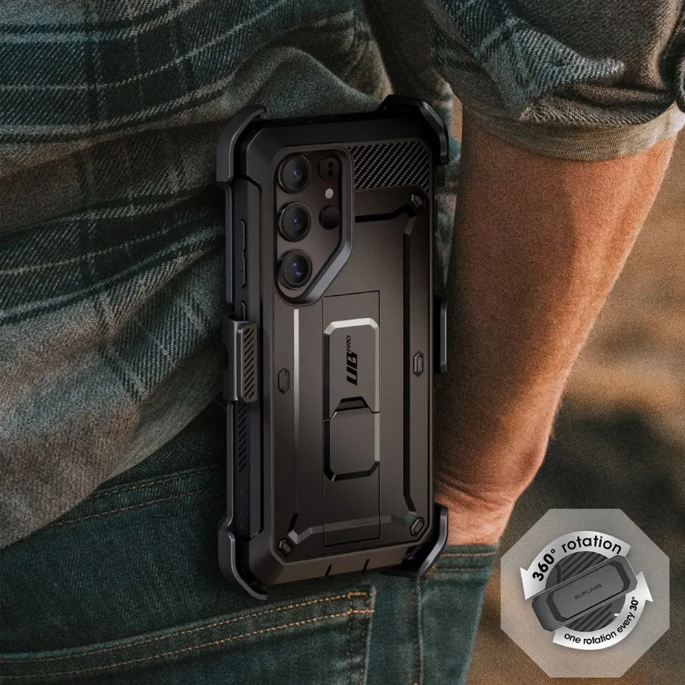 Samsung Galaxy S25 Ultra dėklas Juoda SUPCASE UNICORN BEETLE PRO 2-SET