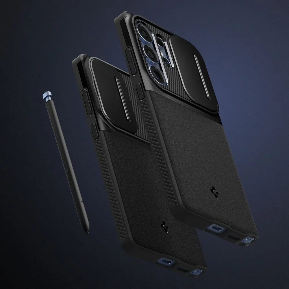 Samsung Galaxy S25 Ultra dėklas Juoda SPIGEN OPTIK ARMOR