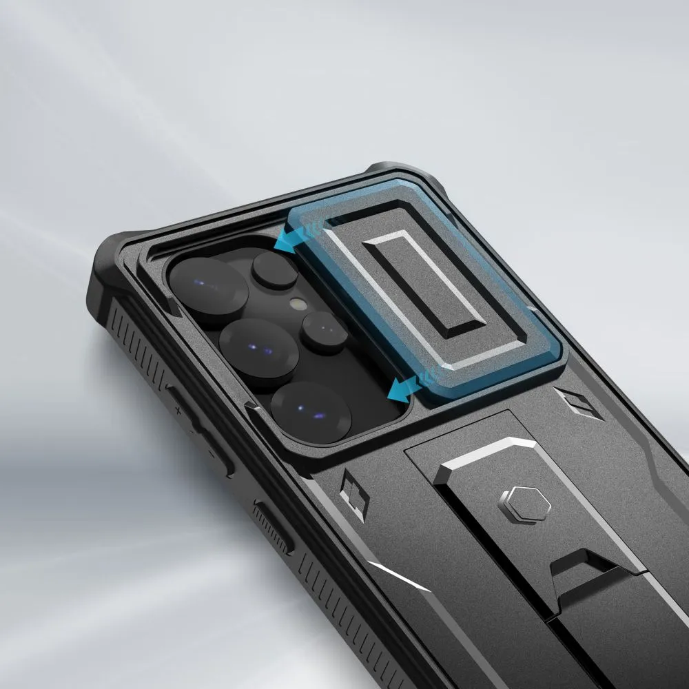 Samsung Galaxy S25 Ultra dėklas Juoda TECH-PROTECT KEVLAR CAM+