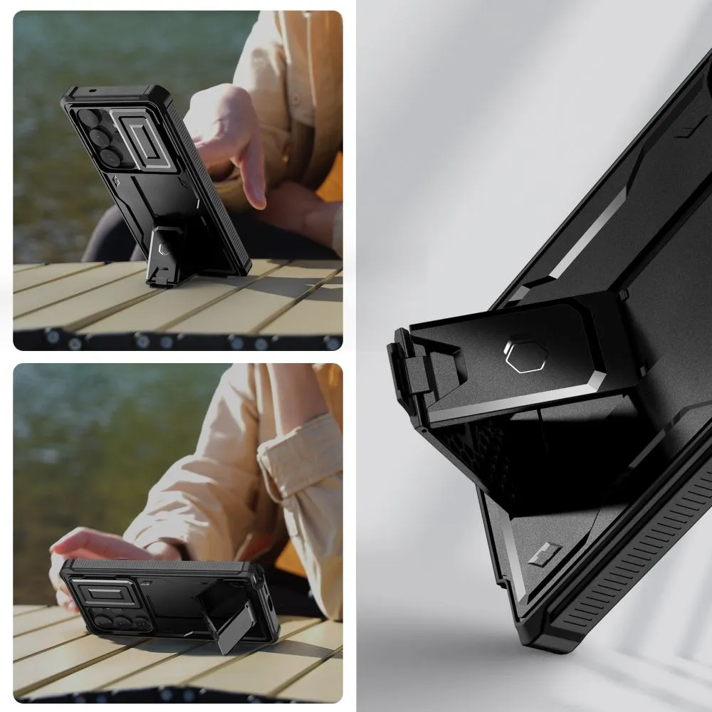 Samsung Galaxy S25 Ultra dėklas Juoda TECH-PROTECT KEVLAR CAM+