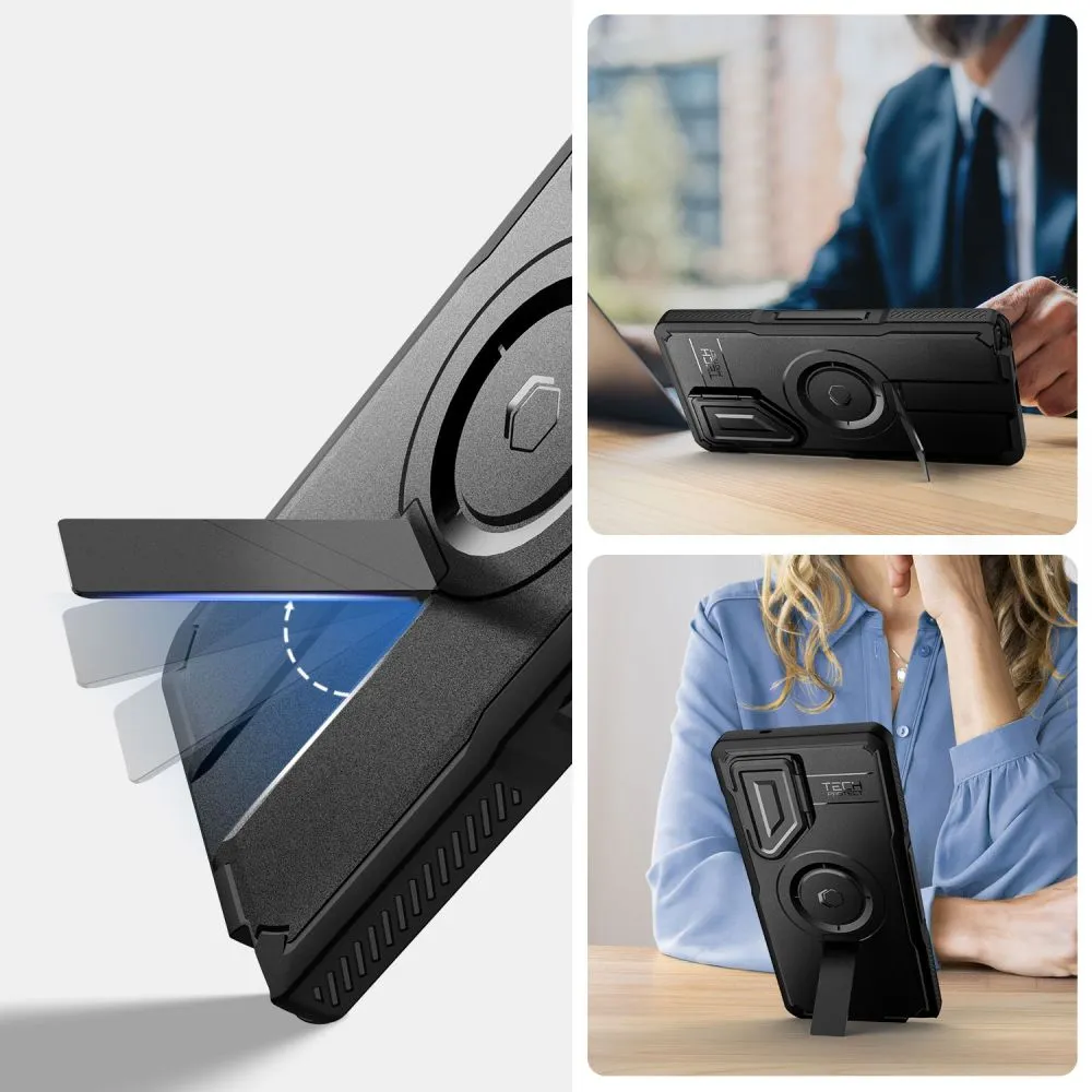 Samsung Galaxy S25 Ultra dėklas Juoda TECH-PROTECT KEVLAR MAGSAFE+