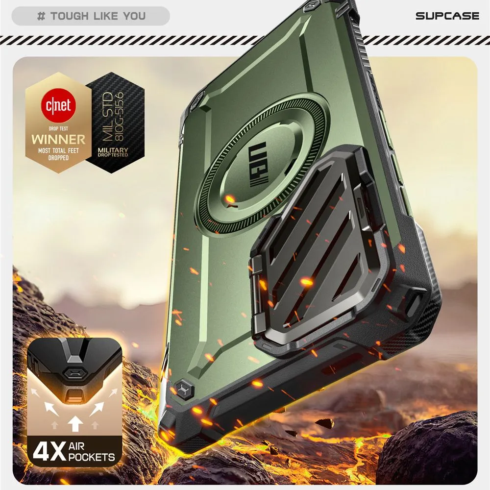 Samsung Galaxy S25 Ultra dėklas žalia SUPCASE UB XT MAG MAGSAFE