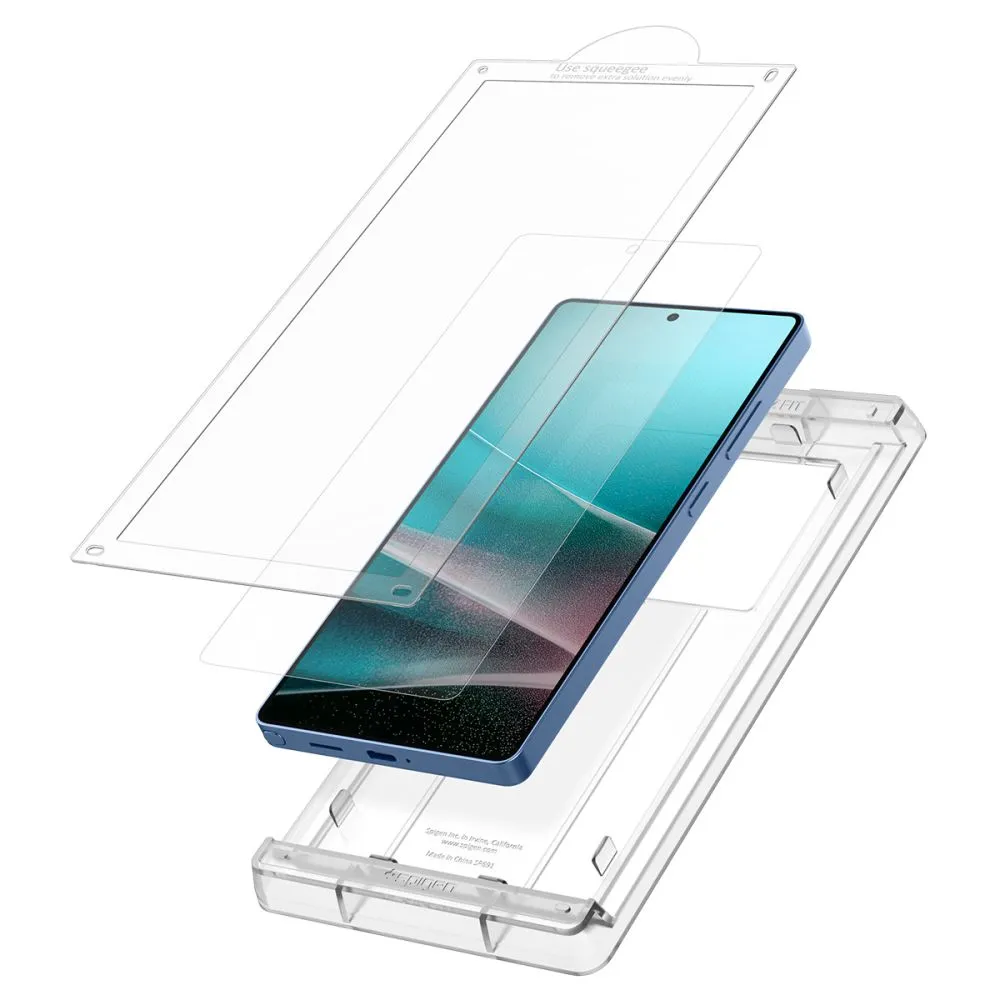 Samsung Galaxy S25 Ultra apsauginis stiklas SPIGEN ELITE SHIELD ”EZ FIT” HD
