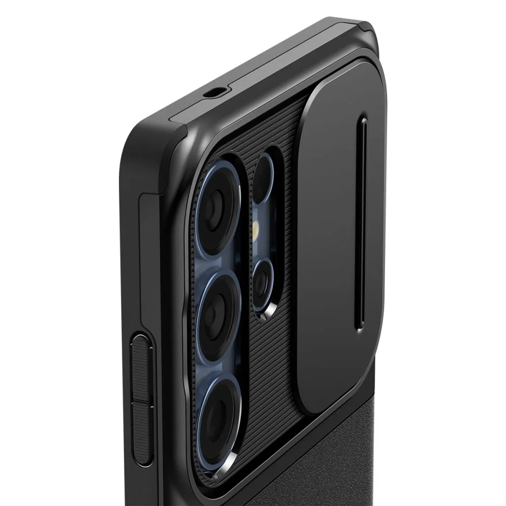 Samsung Galaxy S25 Ultra suojakuori musta SPIGEN OPTIK ARMOR