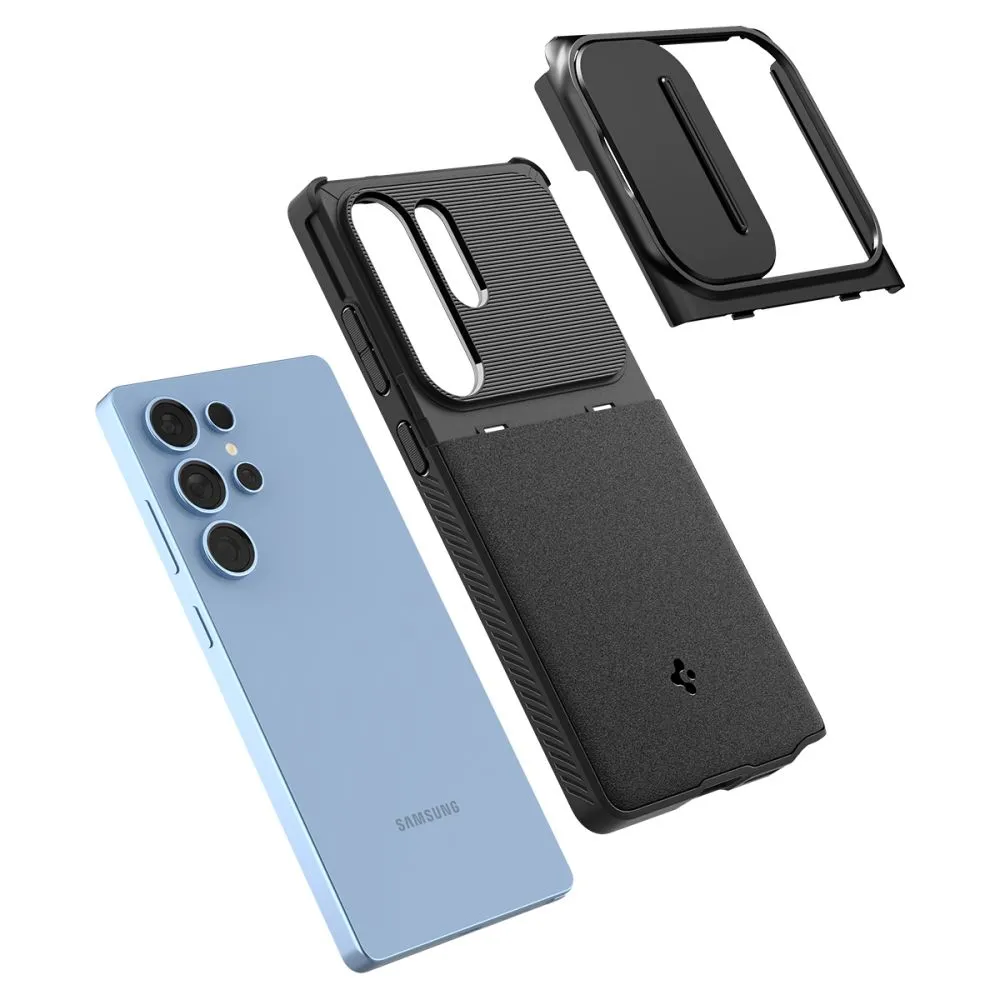 Samsung Galaxy S25 Ultra suojakuori musta SPIGEN OPTIK ARMOR