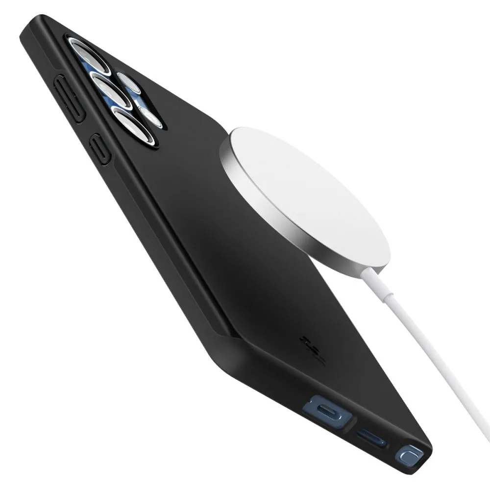 Samsung Galaxy S25 Ultra dėklas Juoda SPIGEN THIN FIT MAG MAGSAFE