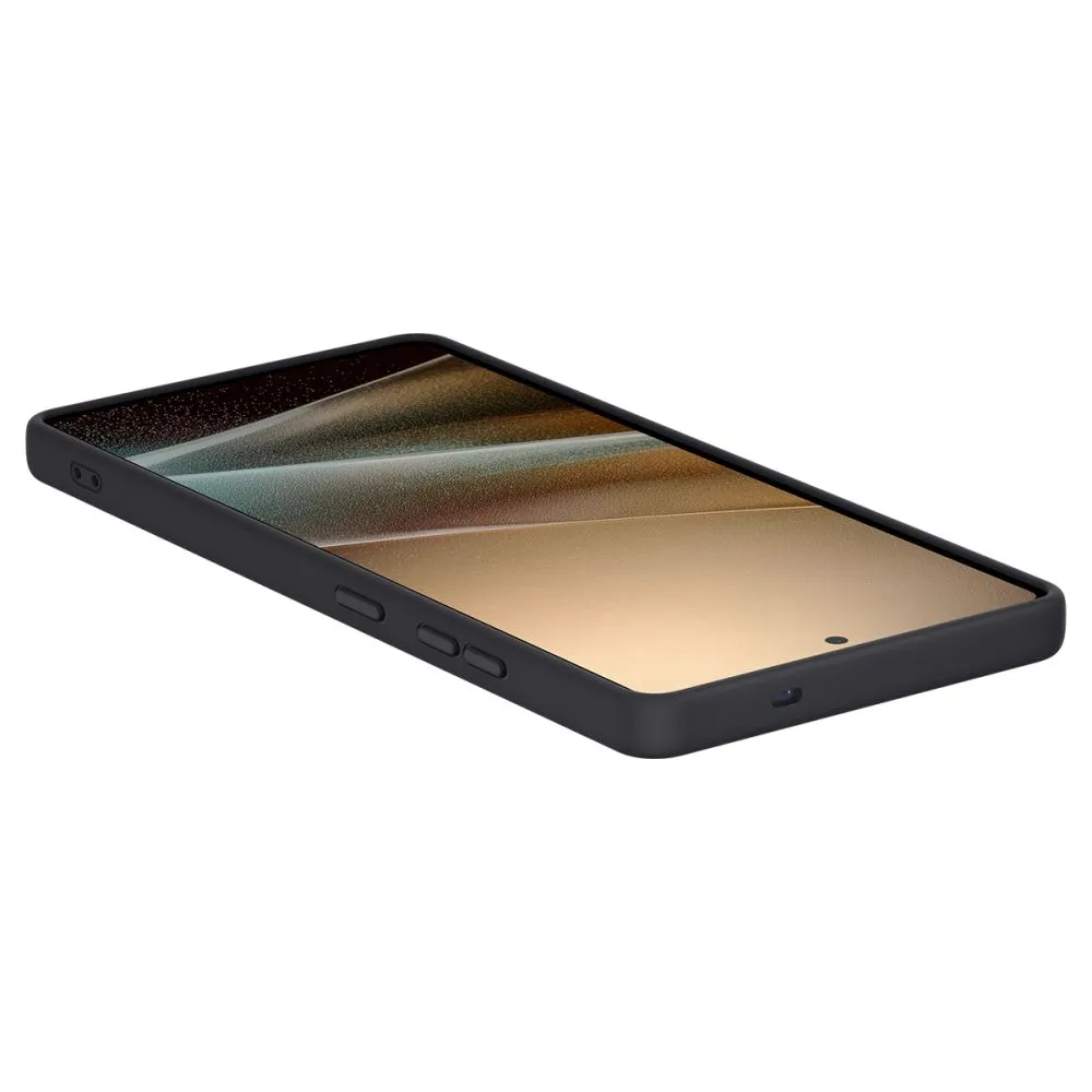 Samsung Galaxy S25 Ultra dėklas Juoda SPIGEN SILICONE FIT MAG MAGSAFE