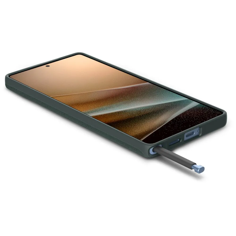 Samsung Galaxy S25 Ultra dėklas žalia SPIGEN THIN FIT MAG MAGSAFE