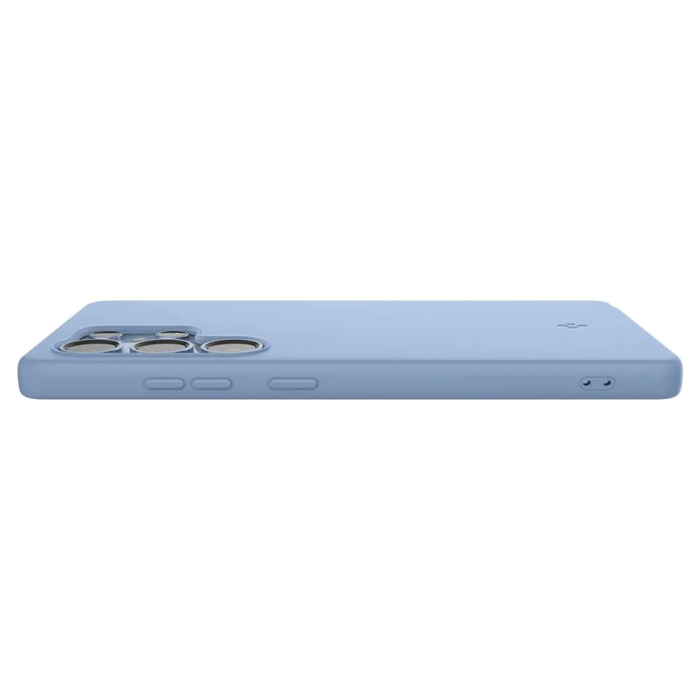 Samsung Galaxy S25 Ultra dėklas mėlyna SPIGEN SILICONE FIT MAG MAGSAFE