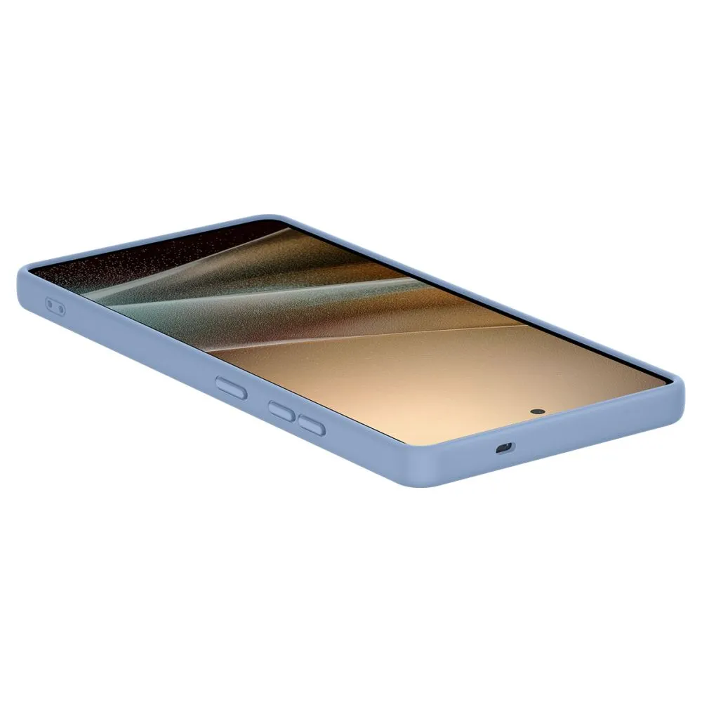 Samsung Galaxy S25 Ultra dėklas mėlyna SPIGEN SILICONE FIT MAG MAGSAFE