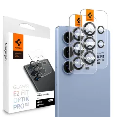 Galaxy S25 Ultra apsauginis stiklas SPIGEN OPTIK PRO HD GLAS.TR ”EZ FIT” CAMERA PROTECTOR 2-PACK Samsung Galaxy S25 Ultra