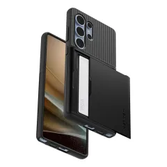 Samsung Galaxy S25 Ultra dėklas Juoda SPIGEN SLIM ARMOR CS