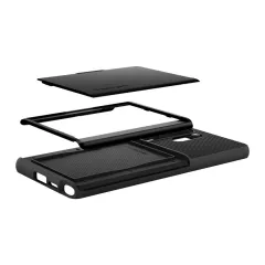 Samsung Galaxy S25 Ultra dėklas Juoda SPIGEN SLIM ARMOR CS
