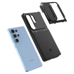 Samsung Galaxy S25 Ultra dėklas Juoda SPIGEN OPTIK ARMOR