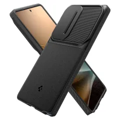 Samsung Galaxy S25 Ultra dėklas Juoda SPIGEN OPTIK ARMOR