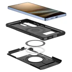Samsung Galaxy S25 Ultra dėklas Juoda SPIGEN SLIM ARMOR MAG MAGSAFE