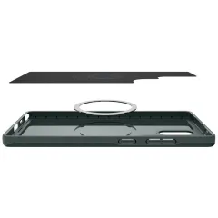 Samsung Galaxy S25 Ultra dėklas žalia SPIGEN THIN FIT MAG MAGSAFE