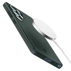 Samsung Galaxy S25 Ultra dėklas žalia SPIGEN THIN FIT MAG MAGSAFE