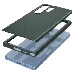 Samsung Galaxy S25 Ultra dėklas žalia SPIGEN THIN FIT MAG MAGSAFE