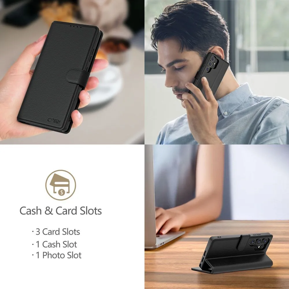 Xiaomi RedMi Note 14 Pro 5G чехол черный TECH-PROTECT WALLET
